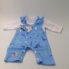 Conjunto de overol para prematuro dino