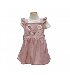 Vestido en corduroy ratona