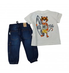 Conjunto tigre-surf