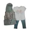 Conjunto chaleco peludo-legis