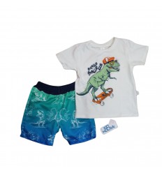 Conjunto bermuda Dino