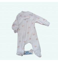 Pijama blanco-ovejas