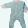 Pijama para prematuro verde- corazones
