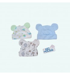 set x 3 gorros para bebes prematuro