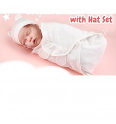 Manta para bebé prematuro con gorro