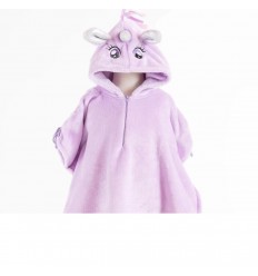 Ruana Unicornio-lila