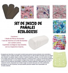 Set de inicio pañales ecológicos- niña