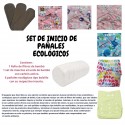 Set de inicio pañales ecológicos- niña