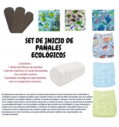 Set de inicio pañales ecológicos- niño