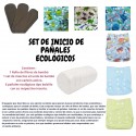 Set de inicio pañales ecológicos- niño
