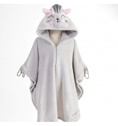 Ruana Gatita Gris