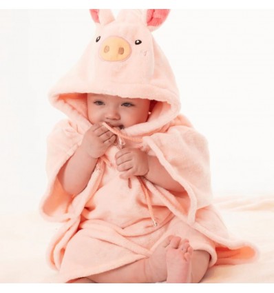 Ruana cerdito- palo de rosa