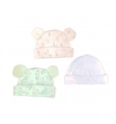 Set x 3 gorros para bebé prematuro