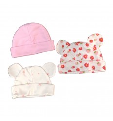 Set x 3 gorros para bebé prematuro
