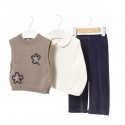 Conjunto 3 piezas ( chaleco,bluza, pantalón) azul, mayoral
