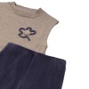 Conjunto 3 piezas ( chaleco,bluza, pantalón) azul, mayoral