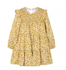 Vestido flores, mostaza, mayoral