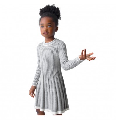 Vestido tejido, gris, mayoral