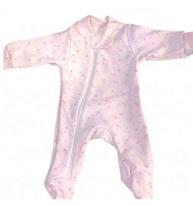 Pijama para bebé prematuro corazones