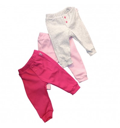 Trio de pantalón Joggers niña