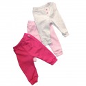 Trio de pantalón Joggers niña