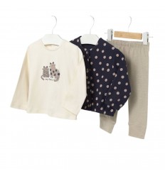 Conjunto 3 piezas pepitas - mayoral