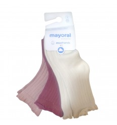 Set de 3 pares de medias acanaladas - mayoral