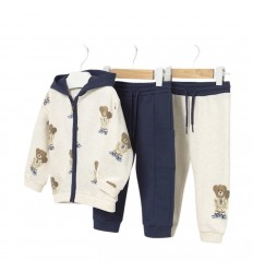 Sudadera ositos y 2 pantalones - mayoral