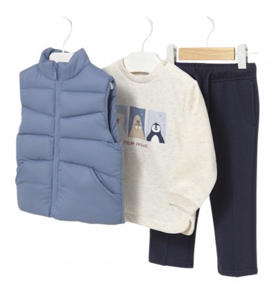 Conjunto 3 piezas, azul - mayoral