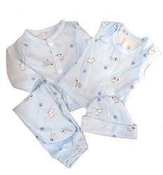 Conjunto para bebé prematuro perritos