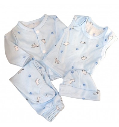 Conjunto para bebé prematuro perritos