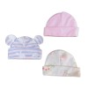 Set x 3 gorros para bebé prematuro conejo