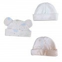 Set x 3 gorros para bebé prematuro luna
