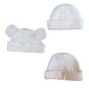 Set x 3 gorros para bebé prematuro luna