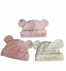 set x 3 gorros prematuros