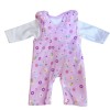Conjunto overol para prematuro flores