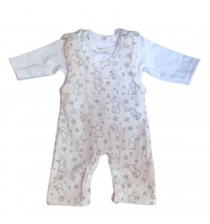 Conjunto de overol para bebé prematuro
