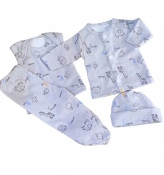 Conjunto para bebé prematuro animales