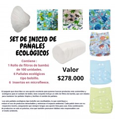 Set de inicio pañales ecológicos
