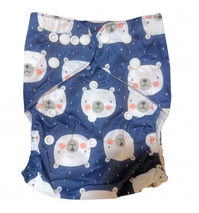 Pañal ecológico para bebé- Oso azul