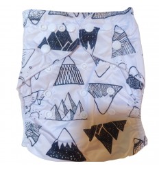 Pañal ecológico para bebé- montañas