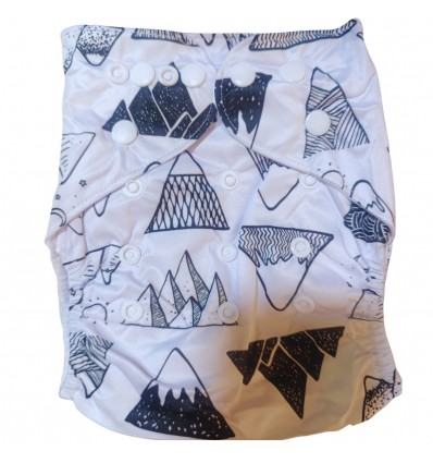 Pañal ecológico para bebé- montañas