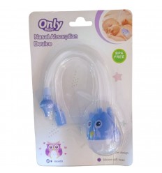 Aspirador nasal para bebé azul