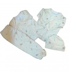 Conjunto para bebé prematuro cohete amarillo