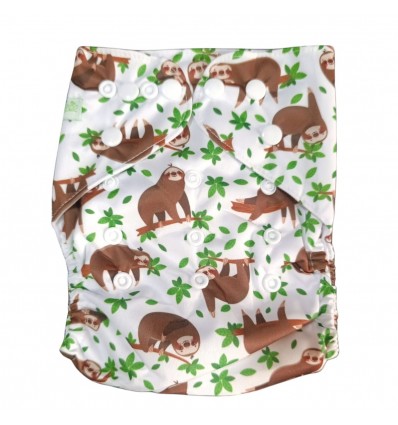 Pañal ecológico para bebé- oso perezoso