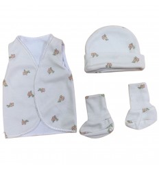 Set de ropa UCI para bebé prematura-Flores