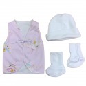 Set de ropa UCI para bebé prematuro- ángel rosado
