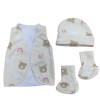 juego ropa uci para bebé prematuro, oso
