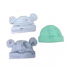 Set x 3 Gorros para bebé prematuro