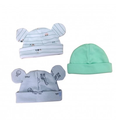 Set x 3 Gorros para bebé prematuro